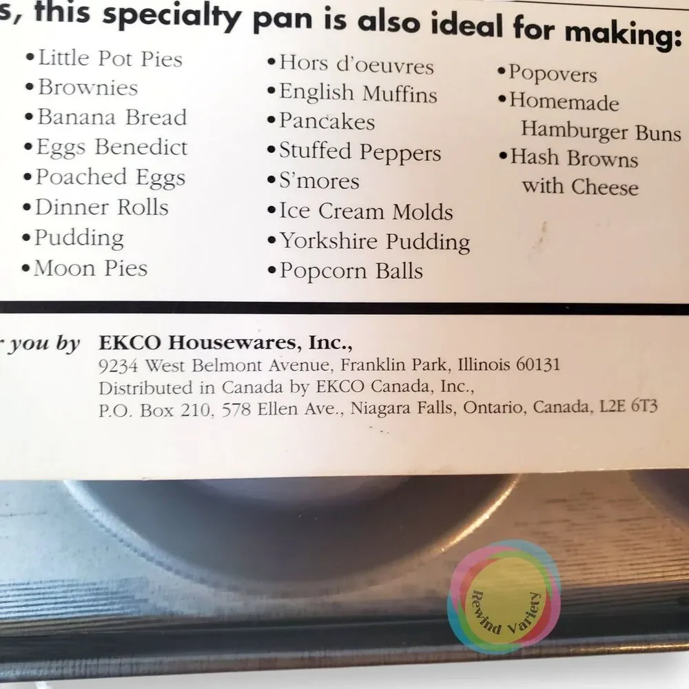 EKCO Baker's Secret Muffin Heads Nonstick Bake Pan